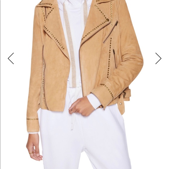 Ramy Brook Jackets & Blazers - Clyde Suede Jacket - Sand XXS